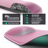 thumbnail of CSL Mauspad mit Gelkissen & Handgelenkauflage, Komfort Office Mousepad, dunkelrosa