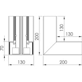 thumbnail of OBO Bettermann Inneneck GKH-I70130RW 6114260