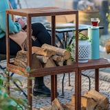 thumbnail of Portaoggetti in legno fatto a mano RedFire Hodr 50 cm