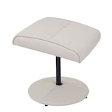 thumbnail of Sillón reclinable Helsinki, sillón reclinable TV con taburete ~ polipiel, crema