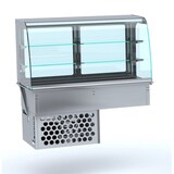 thumbnail of Combisteel inbouwkoelvitrine met ronde glazen bovenkant en recirculatielucht GN4/1