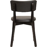 thumbnail of METRO PROFESSIONAL Silla de restaurante tapizada Alisora, set de 2 unidades, madera de haya/piel sintética, negro