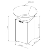 thumbnail of Ciotola da fuoco Corten Auvergnat Normale Rotonda 62 Ciotola Singola