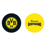 thumbnail of BVB Untersetzer 3D - 10,5 x 10,5 cm - 5er-Set - gelb/schwarz mit Logo