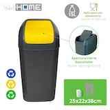 thumbnail of WellHome - Set Eimer/Mülleimer mit Schwingdeckel 2x15L, Gelb