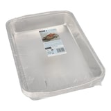thumbnail of 5 Bratschalen, Alu eckig 3,15 l 5 cm x 25 cm x 36,6 cm silber