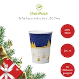 thumbnail of DeinPack 1500 Glühweinbecher 200 ml – Winter Pappbecher mit Wintertraum Motiv
