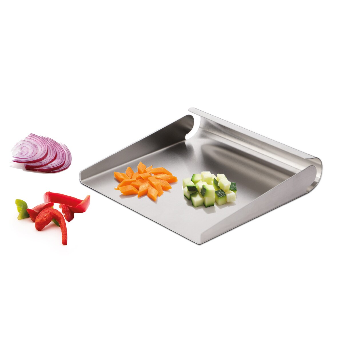 Karl Weis Gemüseschaufel aus Edelstahl, 15 x 15 cm