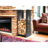 thumbnail of Kaminholzregal 10-1470 Kaminholzständer 100 cm Holzkorb Kaminholzhalter Holzregal
