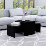 thumbnail of vidaXL Couchtisch-Set Schwarz 100x48x40 cm Holzwerkstoff