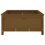 thumbnail of Helloshop26 - Hochbeet für Pflanzen und Blumen Terrasse Garten 82,5 x 82,5 x 39 cm massives braunes Kiefernholz 02_0037945