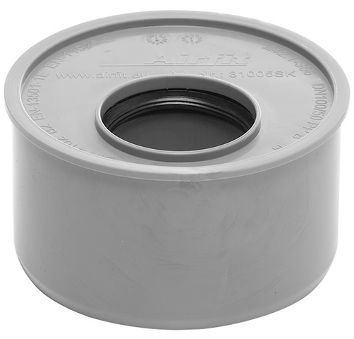 airfit Superkurz-Reduzierstück DN 110x75aus PP, grau