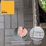 thumbnail of WellHome – Set van 3 Terrastegels 55,5x55,5 cm Kruiseffect Kleur Grijs Marte