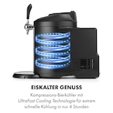 thumbnail of Beerkules Bierzapfanlage 5l Fässer Kompressor 120W Cooling: 4h Schwarz / Silber-Metallic