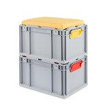 thumbnail of PROREGAL Sitzkissen für Eurobox NextGen Seat Box | BxT 30x40cm | Gelb | Eurobehälter, Sitzbox, Transportbox, Transportbehälter, Stapelbehälter