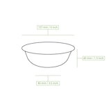 thumbnail of BIOZOYG 50 Stück Schale aus Zuckerrohr 250ml - Einwegschale für Salate, Bowls, Suppen, Eintöpfe - Runde Zuckerrohrschale - biologisch abbaubar