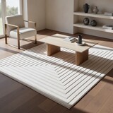 thumbnail of Teppich Balkon 3D-Effekt Pflegeleicht Waschbar Strapazierfähig Terrasse Küche Creme 280x370 cm OEKO-TEX Gekettelt – ORTLER von Kadima Design