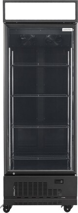 thumbnail of vaiotec TOPLINE Getränkekühlschrank 1 Tür / 570 Liter mit Leuchtaufsatz "schwarz", 750 x 760 mm