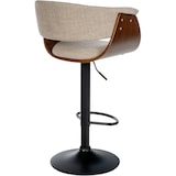 thumbnail of Taburete de bar Vestal Nogal/crema/Tela