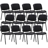 thumbnail of 12er Set Besucherstuhl Ken Kunstleder schwarz