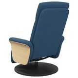 thumbnail of vidaXL Massagesessel mit Fußteil Blau Stoff