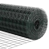 thumbnail of vidaXL Zaun mit Pfosten Grün 0,8 x 10 m Stahl und PVC