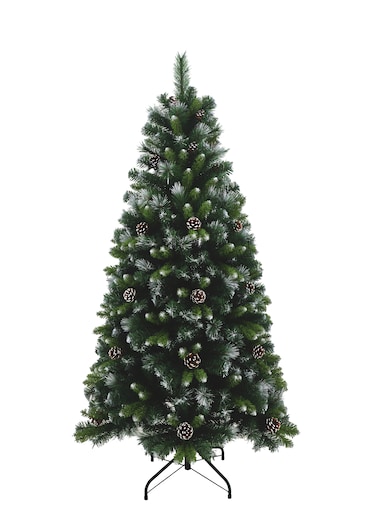 Tarrington House Albero di Natale artificiale, plastica, Ø 97 x 180 cm, verde/bianco