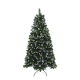 thumbnail of Tarrington House Albero di Natale artificiale, plastica, Ø 97 x 180 cm, verde/bianco