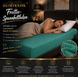 thumbnail of EXKLUSIV HEIMTEXTIL Frottee Spannbettlaken Rundumgummizug Marke 120 x 200 cm Petrol 80% Baumwolle 20% Polyester  Öko - Tex Zertifiziert Bed-Sheet