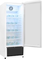 thumbnail of Exquisit Glastürkühlschrank GKS220-GT-431D weiß | 240 l Nutzinhalt | No Frost | 1–10 °C | Standgerät