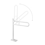 thumbnail of Standklappgriff Bodenmontage 80 cm Stützgriff Bodenstützgriff Weiss