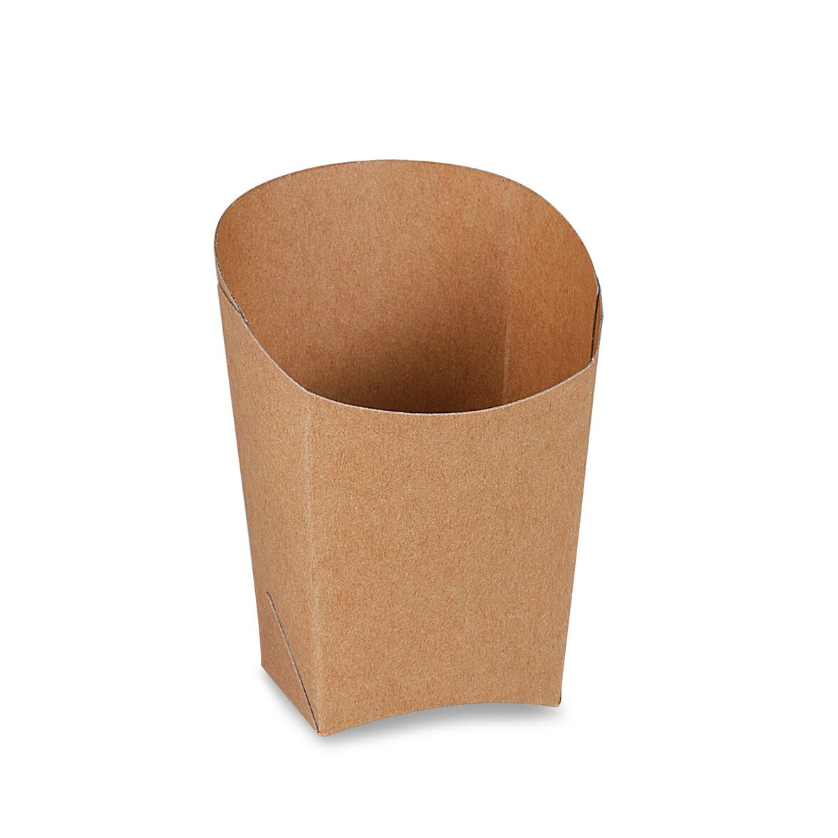 100x BIONATURE Wrapbecher kraft braun mit Fettbarriere Recycling 4x7,5x10cm