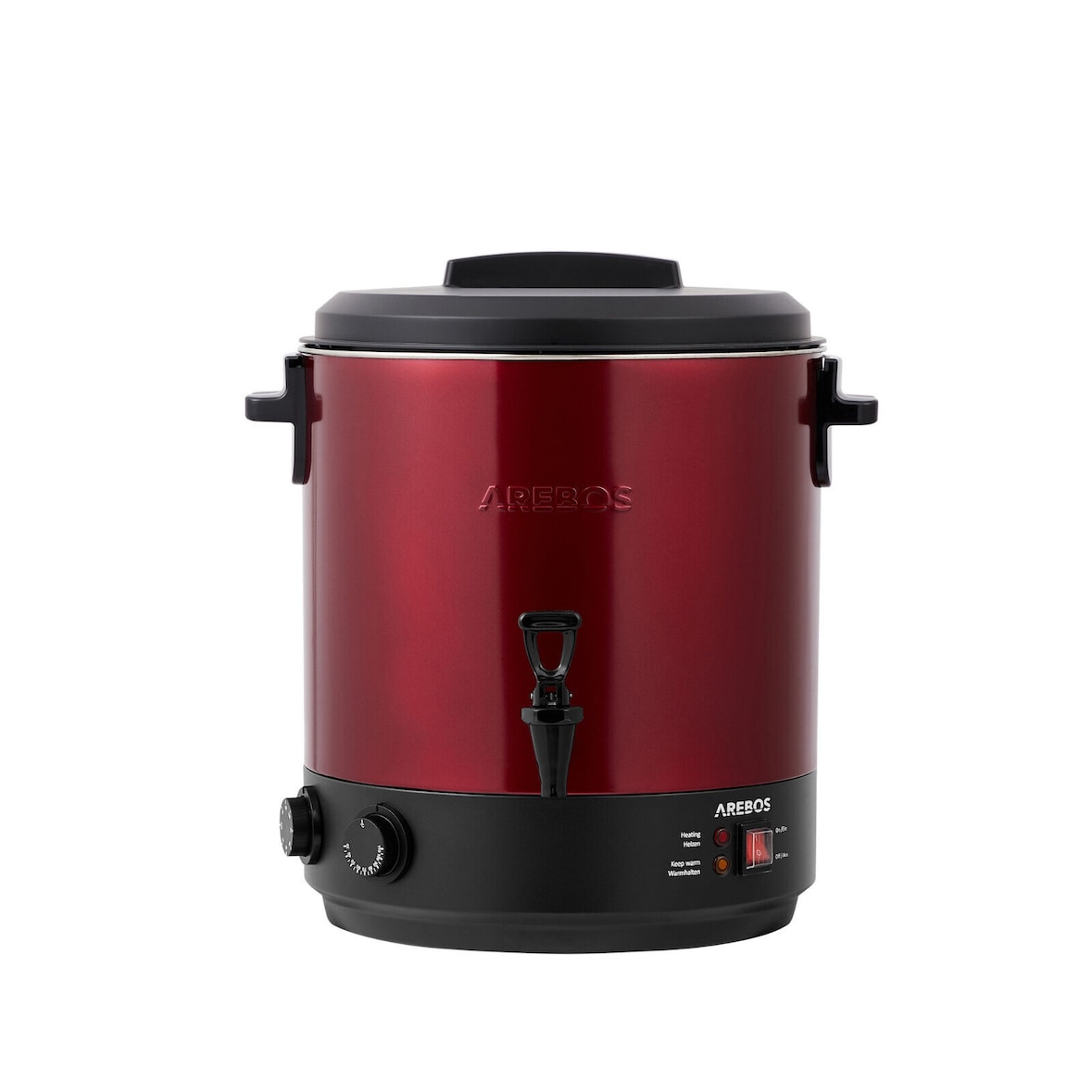 Conserve Macchina 28L Conserve Pentola Vin Brulè Dispenser Bevande Calde Rosso