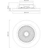 thumbnail of Plafón LED con ventilador TIBET BLANCO de Mantra