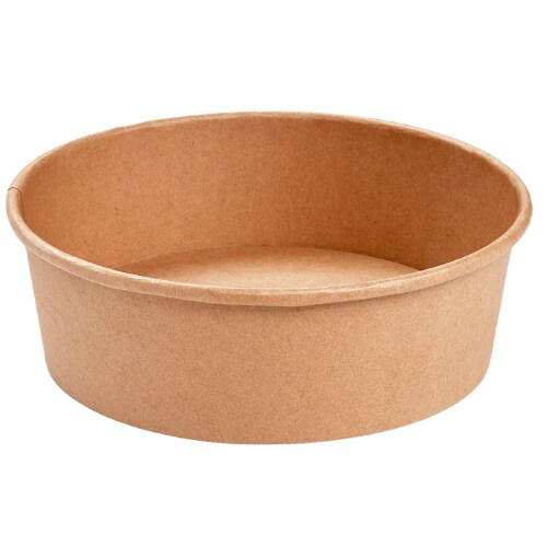 50 Salatschalen Snackschalen PAP/PE kraft Ø185mm 1100ml