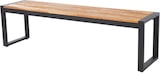 thumbnail of Banco de acero y madera de acacia estilo industrial, 2 piezas