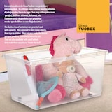 thumbnail of Artplast - Transparante doos met wielen en haaksluiting 585x390xH410 mm