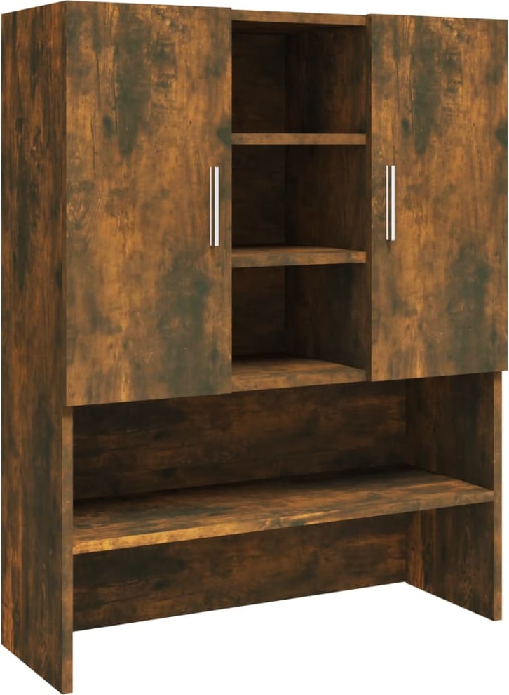 vidaXL Waschmaschinenschrank Räuchereiche 70,5x25,5x90 cm