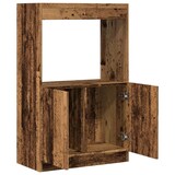 thumbnail of vidaXL Hoge kast 63x33x100 cm bewerkt hout oud houtkleurig