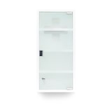 thumbnail of Relaxdays Medizinschrank EMERGENCY XXL, Metall & Glas, HxBxT:57x27x12cm, 4 Ablagen, Apothekerschrank, weiß