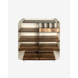 thumbnail of Mobiliara - Desserte Serveo Mobile - Exterieure - Acier epoxy - Compact HPL - Version double