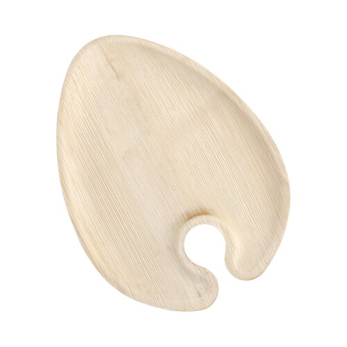 100 Cater Plates Palmblatt Teller `pure` oval 23,5 cm x 18 cm x 1,3 cm