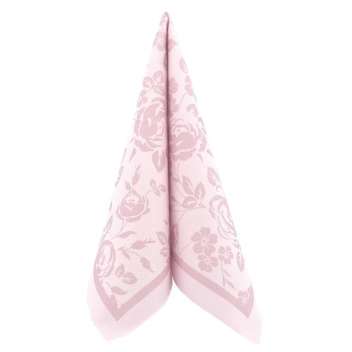 Airlaid Serviette Fiori in Pastell Altrosa, 40 x 40 cm, 50 Stück - APARTina