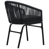 thumbnail of vidaXL 3-tlg. Bistro-Set mit Kissen PVC Rattan Schwarz
