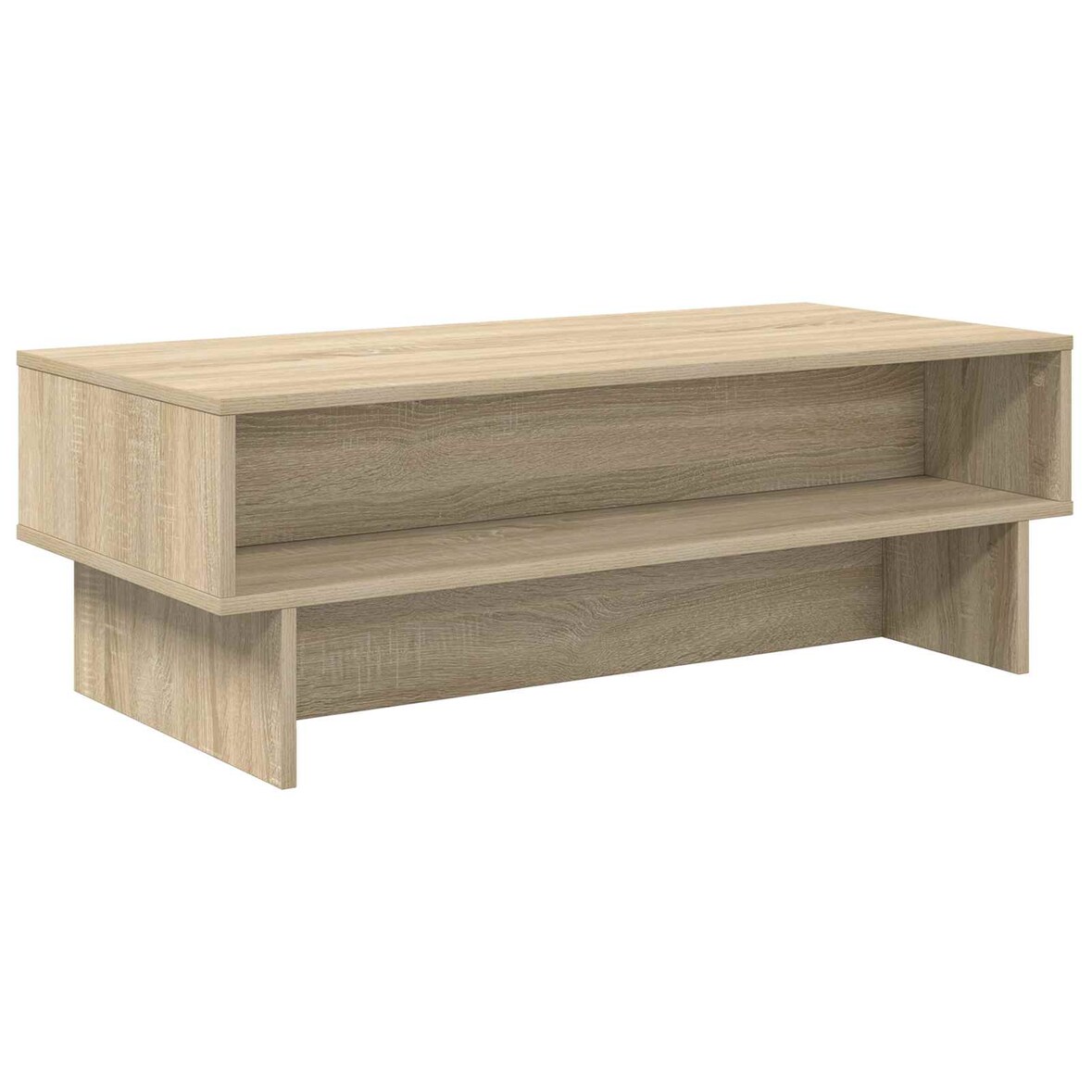 Table basse Chêne Sonoma 100 x 46 x 35 cm Bois d'ingénierie Modèle Atlas Frame Plus