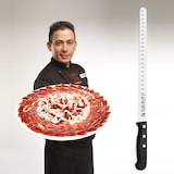 thumbnail of 3 Claveles POM - Cuchillo Jamonero Alveolado Profesional 29 cm Acero Inoxidable Blister