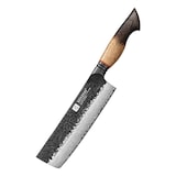 thumbnail of XinZuo - Damascus Nakiri 18 cm - X06 Mo Series - gemaakt van 67-laags damascus staal