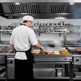 thumbnail of LUX WORLDMAI Gasgrillplatte 120 cm aus gewalztem Stahl für die Gastronomie. INOX Grillplatte für Küchen in Bars und Restaurants.