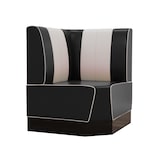thumbnail of Americano Retro Eckbank | 204x204 cm | Dinerbank Set Schwarz & Weiß | Gastro Sitzbank mit Ecke