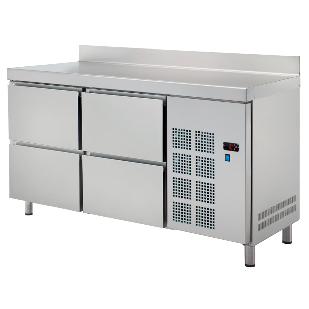 Kühler tisch 4 schubladen - 1500x600x850 mm - 220 W 230/1V - 70679509 Eurast